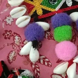 Sanjog Set Of 2 Mirror Work Hair Claw Clip image 4