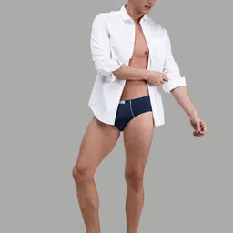 AMUL COMFY Pack Of 3 Cotton Basic Briefs AC-CBRIIE-BK-SG-AF-S-3PC image 3