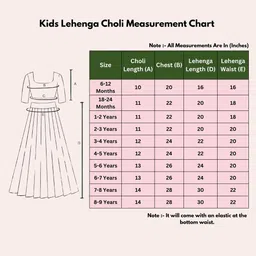 BAESD Girls Round Neck Ready to Wear Lehenga & Blouse image 1