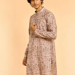 Diwas by Manyavar Ethnic Motifs Printed Mandarin Collar Kurta image 5
