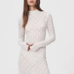 LULU & SKY Women Mock Neck Sheath Dress-picture-17