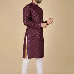 ORIFAB Men Cotton Kurtas image 3