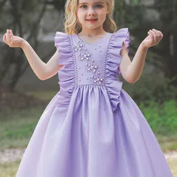 FOREVER FRIDAY Girls Round Neck A-Line Dress-picture-42