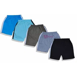 HUXX Kids Pack Of 5 Regular Fit Cotton Shorts image 5