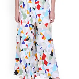 Mast & Harbour Women Geometric Printed Wide Leg Ethnic Palazzos-picture-21