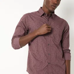 max Men Floral Printed Spread Collar Pure Cotton Casual Shirt-picture-37