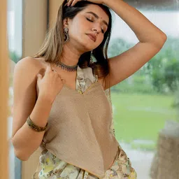 KALINI Floral Printed Saree image 5