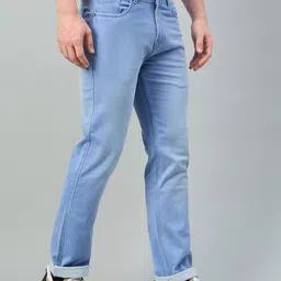 Duke Men Regular Fit Mid-Rise Light Fade Jeans image 4