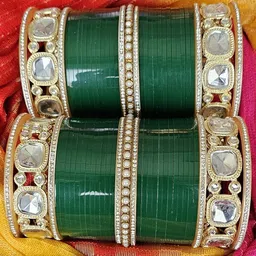 Mehpriye Set Of 2 Silver-Plated Bangles-picture-12