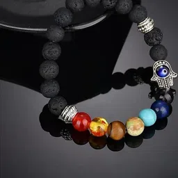 Divine souvenirs Unisex Artificial Beaded Elasticated Bracelet image 3