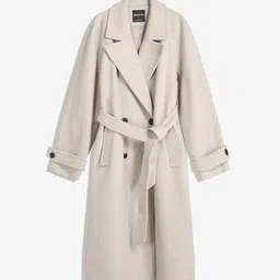 Bershka Soft Trench Coat With Belt image 2