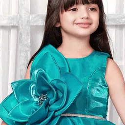 Lagorii Embellished Satin Fit & Flare Dress image 3