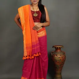 Ruuprekha Zari Pure Cotton Khadi Saree-picture-16
