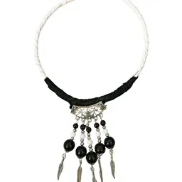 SOUNDARYA BOUTIQUE Silver-Plated Beaded Jewellery Set image 2