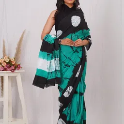 Dastkar Pure Cotton Block Print Saree image 3