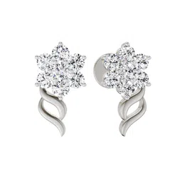 Sparkles Lab Grown Diamond 0.73 Carat Round Flower Stud Earrings for Women-picture-34