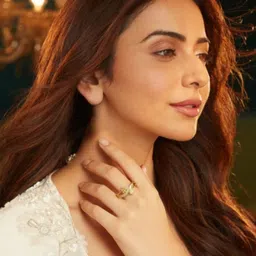 AccessHer Gold Plated AD-Studded Skin Friendly Floral & Heart Shaped Finger Ring image 3