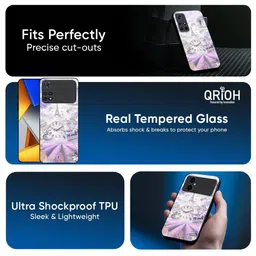 QRIOH Floral Printed Poco F7 5G Back Case Mobile Accessories image 4
