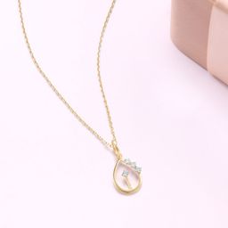 Mia by Tanishq 14KT Gleaming Teardrop Pendant Diamond - 0.104 ct-picture-39