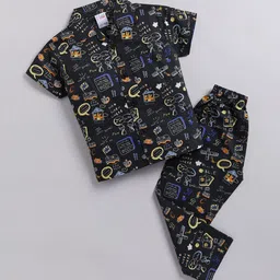NAUTI KIDZ Boys Pure Cotton Cartoon Characters Printed Night suit-picture-13