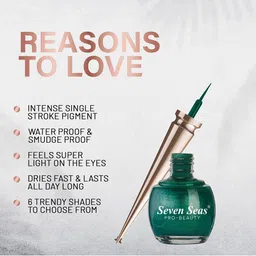 Seven Seas Foundation Velvet Touch Lipstick Lip Balm & 2-Pcs Liquid Eyeliner Makeup Combo image 5