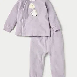 Giggles by Babyshop Girls Graphic Embroidered Shirt With Pyjamas-image-66