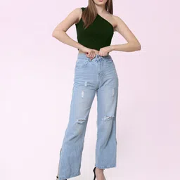 Sizi One Shoulder Tank Crop Top image 2