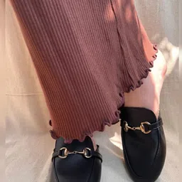 PreciousME Women Round Toe Block Heel Mules-picture-21