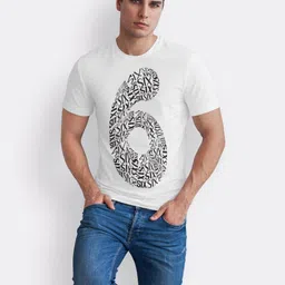 Seekbuylove Men Bio Finish Typography Printed Round Neck Cotton T-shirt image 3