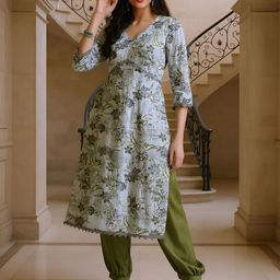 SZN Women Floral Printed Cotton Kurta-picture-35