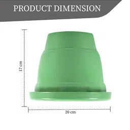 Kuber Industries Black & Green 12 Pieces Versatile Sturdy Flower Planters image 4