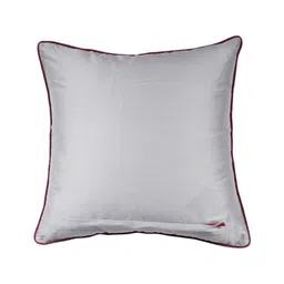 ZEBA Silver-Toned & Pink Set of 4 Ethnic Motifs Square Cushion Covers image 3