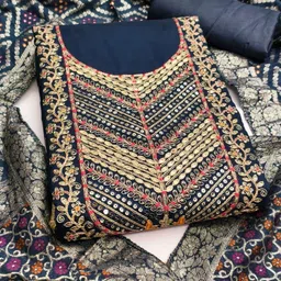 Panzora Embroidered Unstitched Dress Material-picture-27