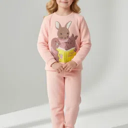 Cherry Crumble Girls Printed Pyjamas-picture-58