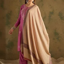 SAHASIKA Ethnic Motifs Woven Design Shawl image 4