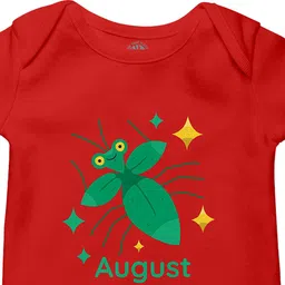 THE PRINT PLATTER Kids August Printed Cotton Bodysuits with Envelope Neck image 2