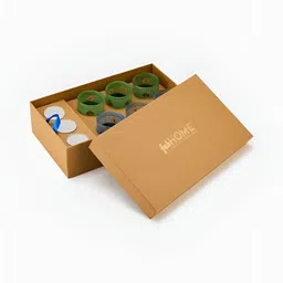 Fabindia Blue & Green 6 pieces Tea Light Candle-image-13