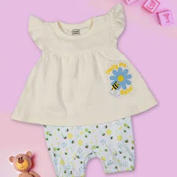 MeeMee Infant Girls Printed Cotton Rompers-picture-20