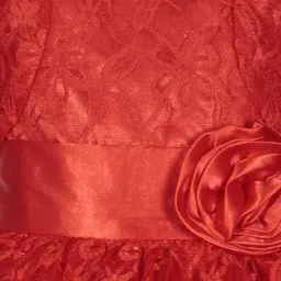 Shahina Fashion Girls Knee-Length Satin & Net Party Dress image 2