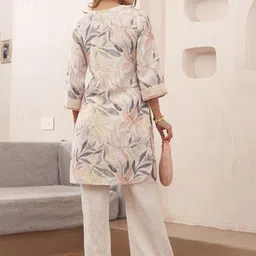 AUTUMN LANE Printed Pure Cotton Tunic With Trouser Co-Ords image 4