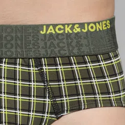 Jack & Jones Men Checked Basic Briefs 9013153001 image 2