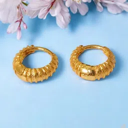 SHREE KRISHNA SHOPPING Unisex Gold-Plated Brass Earrings image 1