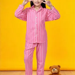 Club96 Pink Cotton Blend Printed Night suits-picture-40