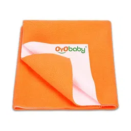OyO Baby Peach-Coloured Cotton Breathable Mattress Protector-picture-43
