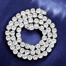 FIMBUL Men Silver-Plated Cubic Zirconia Studded Chain-picture-14