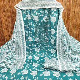 KALINI Printed Unstitched Dress Material image 2