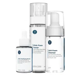 Seasoul Set Of 3 Skin Clarifying Serum- 30 ml- PHA Face Toner 100 ml & Foam Cleanser 100ml-image-0