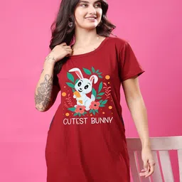 SWIFTLY Women Printed Extended Sleeves Bio Finish T-shirt-picture-29