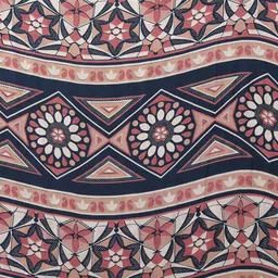 Anouk Teal Printed Pure Chiffon Sarees image 2