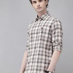 U.S. Polo Assn. Denim Co. Checked Pure Cotton Casual Shirt image 4